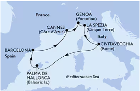 WEST MEDITERRANEAN (MSC SEAVIEW) 